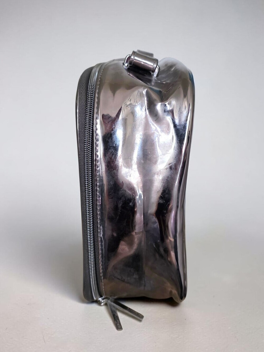 Lancôme Metallic Pewter Train Case Makeup Cosmetic Travel Organizer Vanity Case - Picture 6 of 10